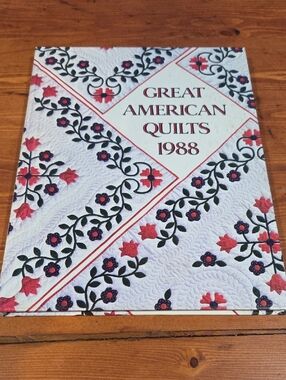 Great American Quilts 1988 - Floral White & Red Cover